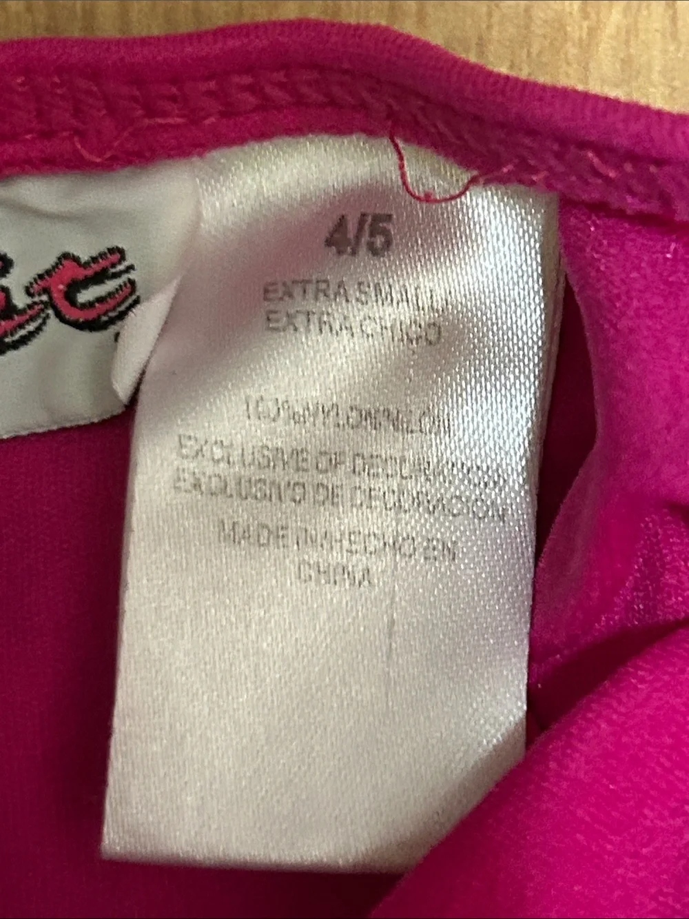 Girls Hot Pink Star Skirted Leotard Dance Costume XS (4/5)